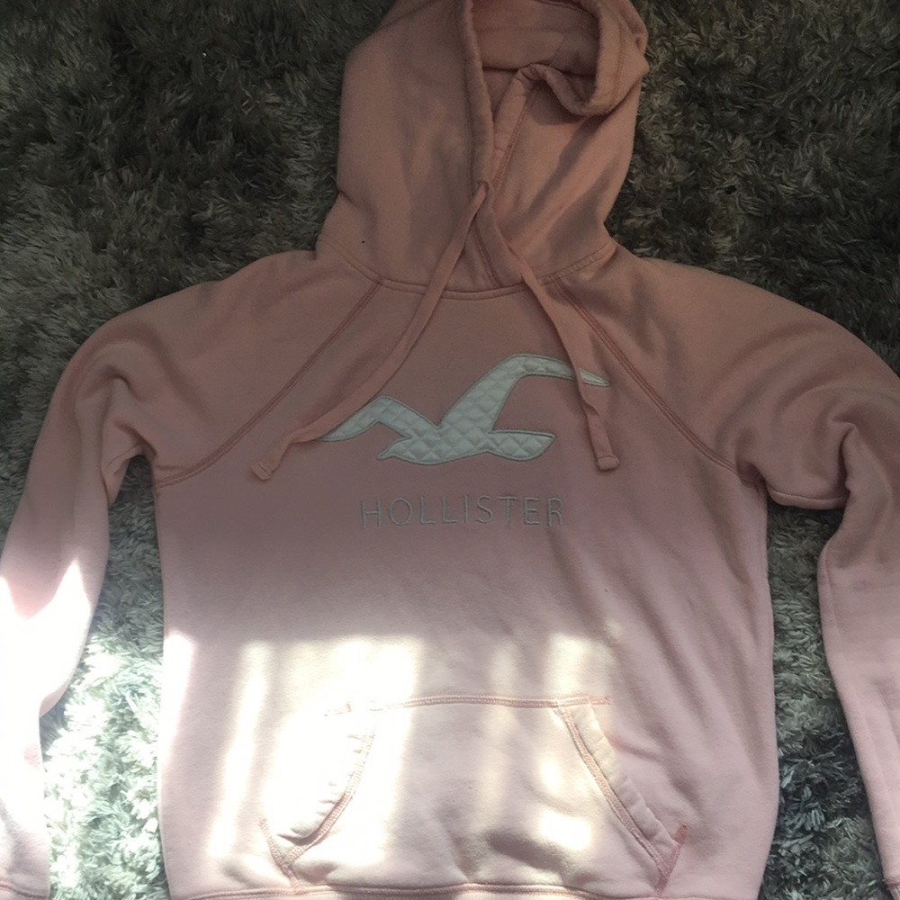 light pink Hollister sweater,it is new i never wore it because i forgot about it